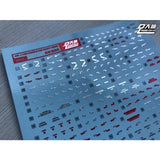 DL DALIN Water slide decal W06 MG 1/100 XXXG Heavyarms EW Color Coating