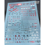DL DALIN Water slide decal Color Coating MG MB Red Frame Stand