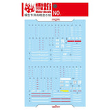 20250722 XUEYAN XY / SNOW FLAME HG-19 HG GTO Intercept/Cannon GM Fluorescence Water slide decal