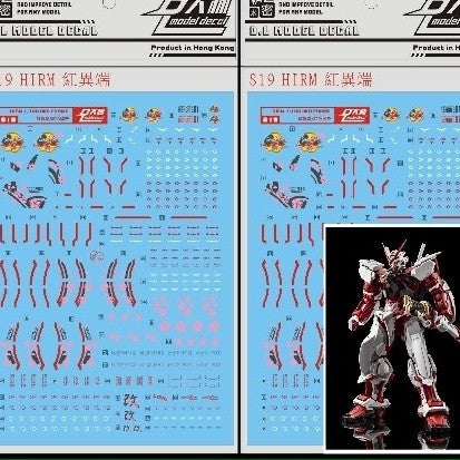 DL DALIN Water slide decal 1/100 HIRM S19 Red Frame