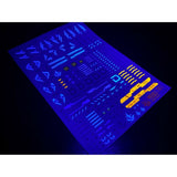 20250722 XUEYAN XY / SNOW FLAME MG Blue Frame D Fluorescence Water slide decal