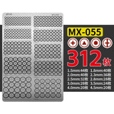 M.S. MOSHI Tool MX055-MX058 Screw Style Metal Etching sheet Detail Upgrade Parts fit for MG HG General Use