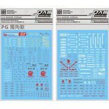 DL DALIN Water slide decal PG 1/60 RX-0 UNICORN