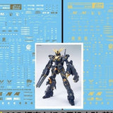 DL DALIN Water slide decal UC01 MG Banshee Gold Coating