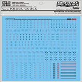 DL DALIN Water slide decal RG HG 1/144 C011 General Use Warning Sign Mark