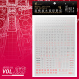 20250722 Artisan's Club VOL3 1/100 1/144 General Use  Water Slide Decal