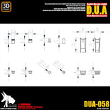 ANUBIS 3D print detail upgrade parts Resin Up Heavy Armor / Nozzle Missile DUA058 no kits