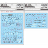 DL DALIN Water slide decal W11 MG WING ZERO EW KA