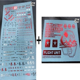DL DALIN Water slide decal Color Coating MG MB Red Frame Stand