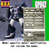 ANUBIS 3Dプリントディテールアップグレードパーツ HG MS-06R-1A ブラックトライスターズザク2 GP042用 キットコレクタブル
