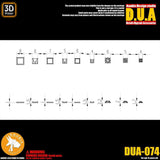 ANUBIS 3d PRINT DETAIL upgrade parts split square screw DUA074 NO KITS