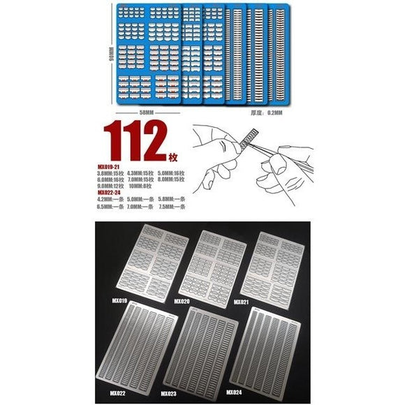 MOSHI M.S. MX019-MX024  Military Model Etching Detail Parts