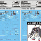 DL DALIN Water slide decal MG 1/100 X1 Crossbone Full Armor General Use
