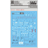 DL DALIN Water slide decal UC33MG 1/100 MG FA-78 FA78 Thunderbolt Ka
