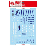 20250722 XUEYAN XY / SNOW FLAME Nillson 1/60 Red Frame Blue Frame  Fluorescence Water slide decal