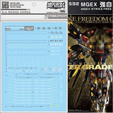 DL DALIN Water slide decal MGEX 1/100 Strike Freedom