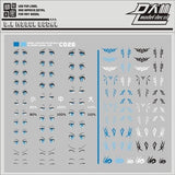 DL DALIN Water slide decal C025 Frame Arms Girl Eye Tattoo Purple