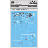 DL DALIN Water slide decal MG 1/100 X1 Crossbone Full Armor General Use
