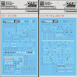 DL DALIN Water slide decal RG Series EVA 01 Impulse Unicorn Freedom Crossbone Strike