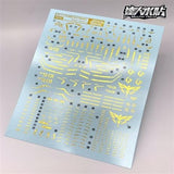 DL DALIN Water slide decal RG 1/144 MSN SAZABI Ver.Ka Gold Coating