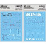 DL DALIN Water slide decal UC48 MG FAZZ ZZ KA