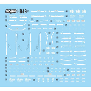 MASTER Water Slide Decal H049 HG 1/144 Helmwige Reincar IBO Fluo Type Collectibles