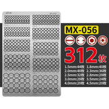 M.S. MOSHI Tool MX055-MX058 Screw Style Metal Etching sheet Detail Upgrade Parts fit for MG HG General Use