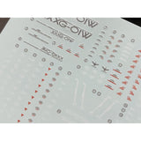 20250722 XUEYAN XY / SNOW FLAME RG 40 Wing  Ver.TV Fluorescence High-Accuracys Water slide decal