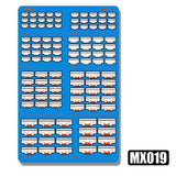 MOSHI M.S. MX019-MX024  Military Model Etching Detail Parts