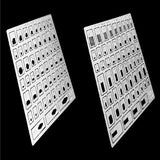 Alexen AJ0096 AJ0097 Model Tool Flat/Folding Detail Modification Auxiliary Engraving Ruler