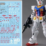 DL DALIN Water slide decal PG 1/60 RX78 RX-78-2 2.0 PGU