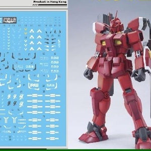 DL DALIN Water slide decal UC55 MG 1/100 Amazing Red Warrior