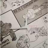 CA PG RG MG Diban Exia F25 V-fin Plastic replacement spare parts