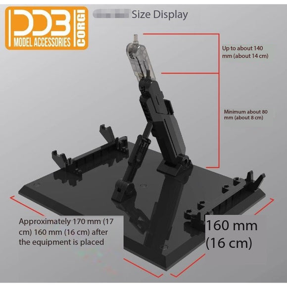 DDB TWFM FM 1/100 AERIAL Action STAND BASE BLACK