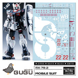 GUGU P020 PG 1/60 RX-78-2 ALPHATAURI Water Slide Decal GUGUPG004