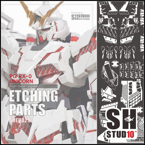 SH STUDIO Upgarde Etching Parts for PG 1/60 Unicorn