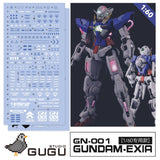 GUGU PG 1/60 GN-001 EXIA  Water Slide Decal GUGUPG003
