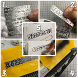 Alexen AJ0052 AJ0053 AJ0054 AJ0055 Stencil Tools for 1/35 1/32 Vehicle Tank Wall Graffiti Spray Stencil