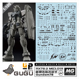 GUGU MXD140 MG 1/100 RX78-2 3.0 Hiroshi Fujiwara Type Water Slide Decal (Model not included) GUGUMG012 GUGUMG012