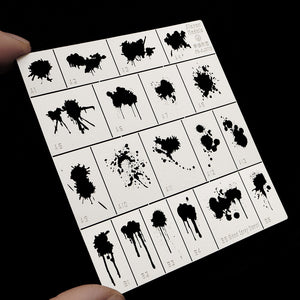 Alexen AJ0118 Stencil Tools for Science Fiction Zombie Survival Style Splatters Rapidly Aging Tools