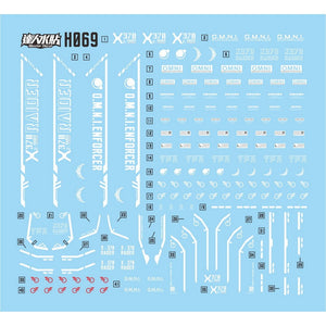 MASTER H069 HG 1/144 Raider SEED Water Slide Decal Fluo Type Collectibles