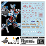 GUGU G01 HG 1/144 GQuuuuuuX Water Slide Decal (Model not included) GUGUHG018