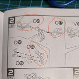 CD 8802 03 butcher parts for MB Strike Freedom