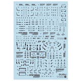 GUGU RMXDA01 RG RX-78-2 2.0 / MG GTO RX-78-2 Hiroshi Fujiwara Type Water Slide Decal (Model Not included) GUGURG009 GUGURG009