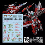 TRS Water slide decal for HG 1/144 Macross YF-29 Expansion set TRSHG018ASP