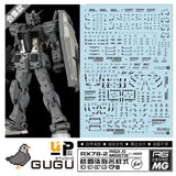 GUGU RMXDA01 RG RX-78-2 2.0 / MG GTO RX-78-2 Hiroshi Fujiwara Type Water Slide Decal (Model Not included) GUGURG009 GUGURG009