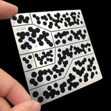 Alexen AJ0021 Hollow Out Stencil Tools for WW2 German Ambush Black Forest Wave Point Camouflage CAMO Version B Paint Spray Tools