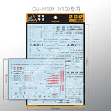GUGU M109 MG 1/100 Force / Sw ord / Blast Impulse 3in1 Water Slide Decal (Model not included) GUGUMG015 GUGUMG015