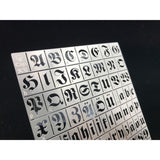 Alexen AJ0047 Stencil Tools for WW2 German Fraktur Letter Style