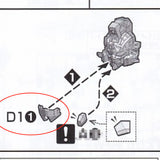 CA D1-1 replace GK parts for MGSD Wing Zero EW Face Mask (Kits not included)